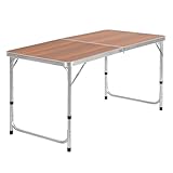 CampFeuer Aluminium Campingtisch für 6 Personen |...