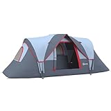 Outsunny Zelt für 5-6 Personen, Campingzelt mit...