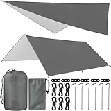 ZHHGOO Tarp 3x3M Wasserdicht, Zeltplane Camping...