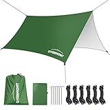 Overmont Camping Zeltplane 3m x 3m Tarp...