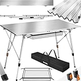 tectake® Campingtisch, Klapptisch aus Aluminium,...