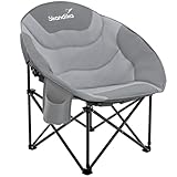 Skandika Moonchair Sirkka | Bequemer Campingstuhl,...