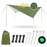 Hossom Tarp Wasserdicht, 3,4x2,6M Camping...