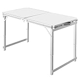 Grafner XL Aluminium Camping Tisch klappbar,...